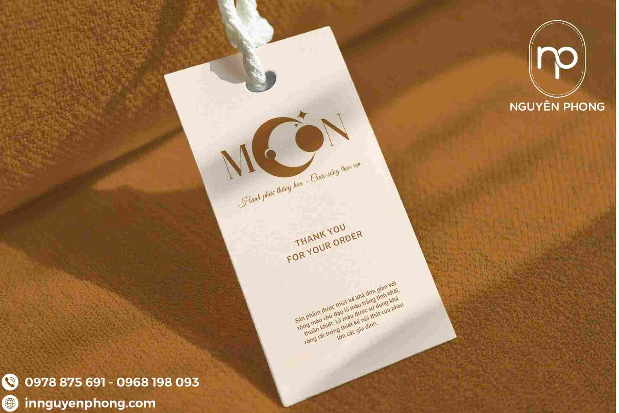 in tag giấy quần áo đẹp 